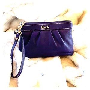Coach purple wristlet